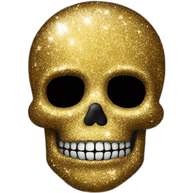 Glitter skull emoji