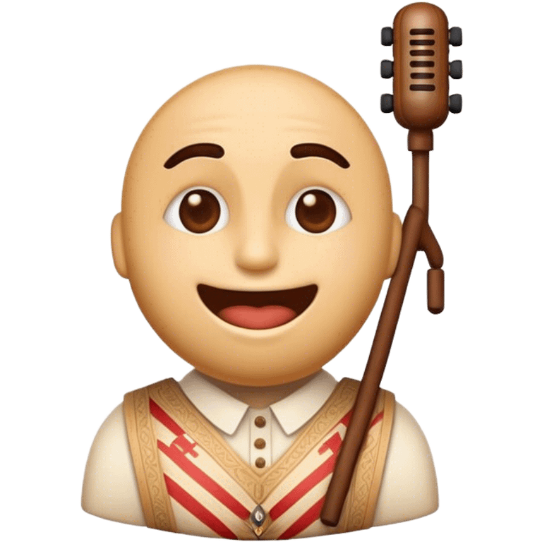 Cinematic Realistic Klapa Music Pop Culture Emoji, depicted with a soulful portrayal of traditional Croatian vocal music rendered with delicate textures and warm, cultural lighting. emoji