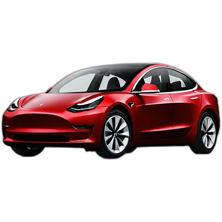 Tesla model 3 emoji