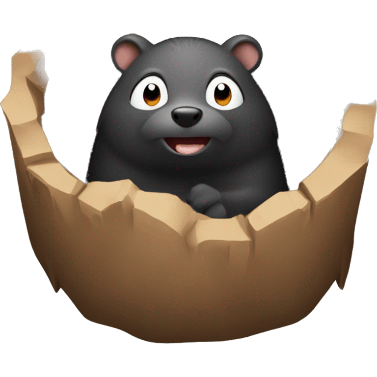 Mole in a hole emoji