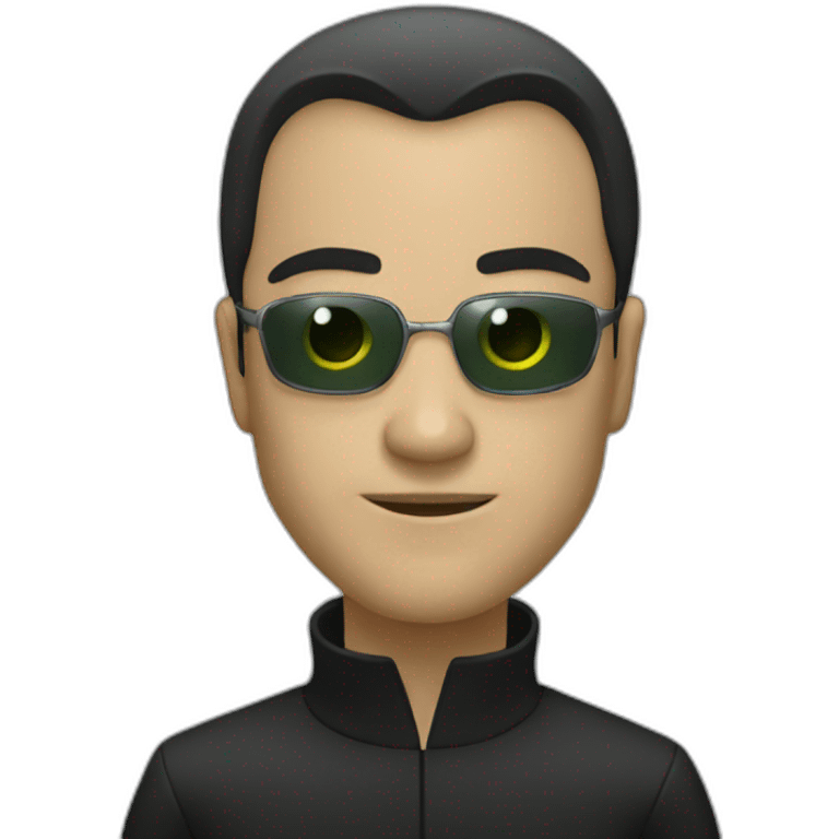 Neo from matrix emoji