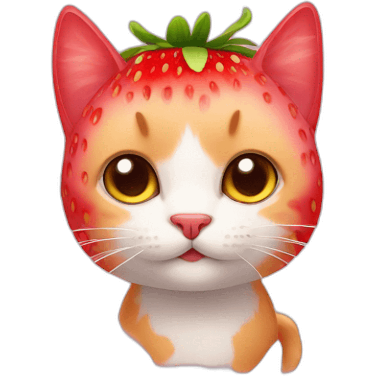 strawberry cat emoji