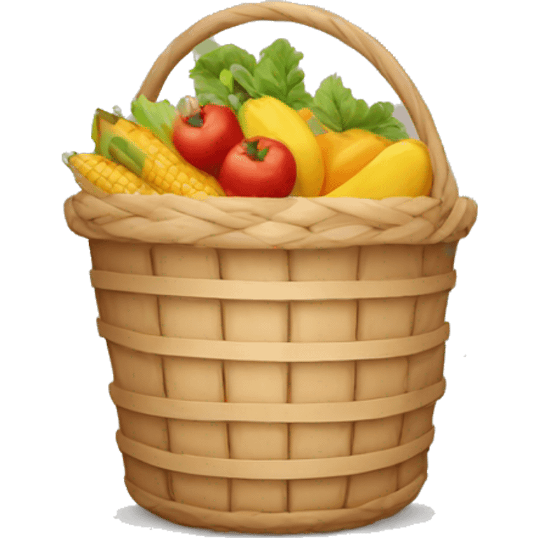 basket with non-perishable food emoji