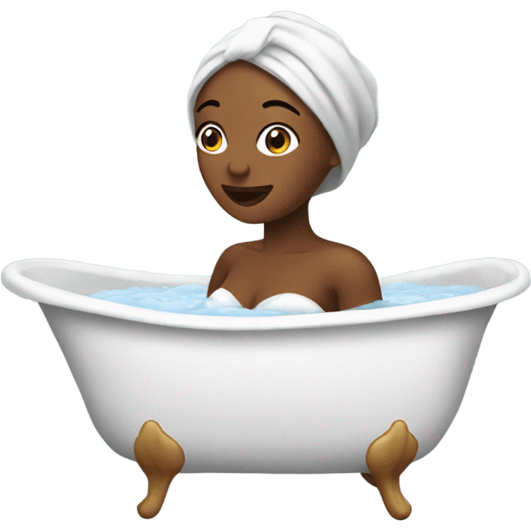 Woman bath  emoji