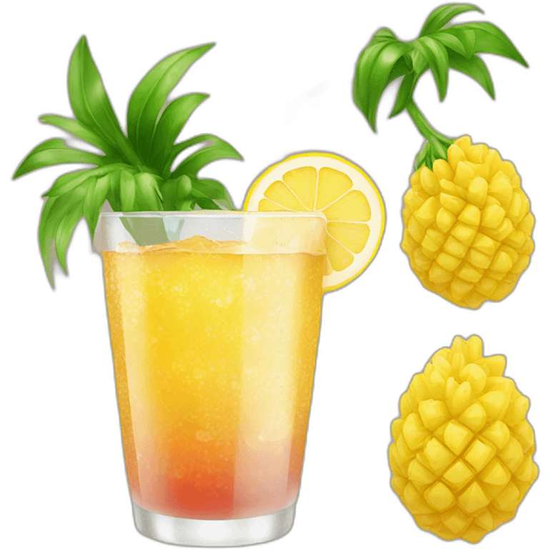 drink e abacaxi emoji