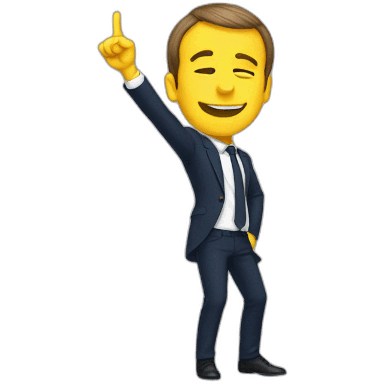 Macron qui dab emoji