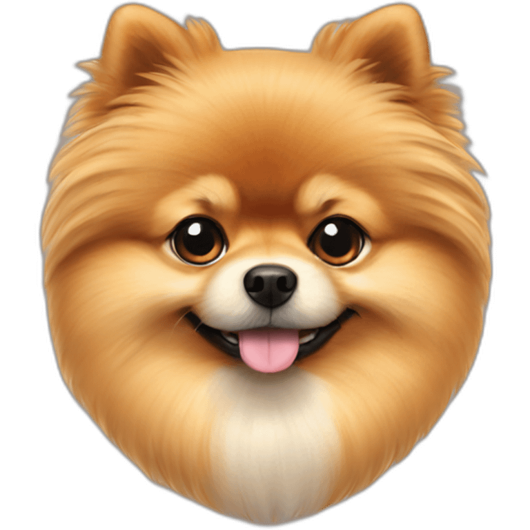 pomeranian with bowtie emoji