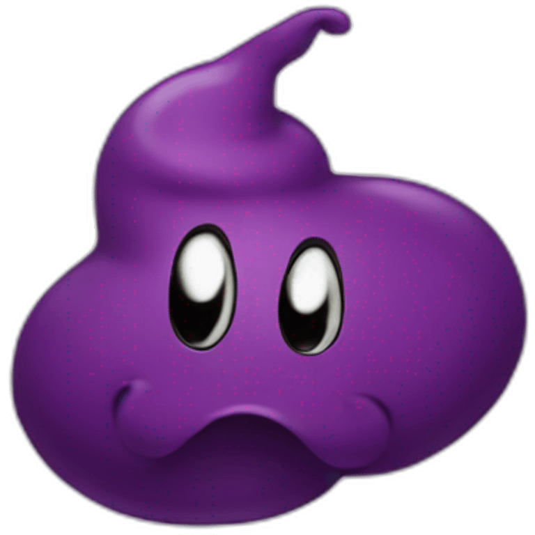 Purple poop  emoji