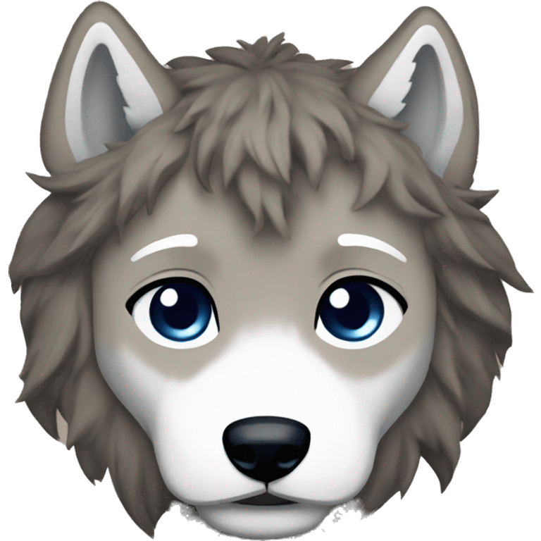 Create a Crying Wolf emoji in Real Madrid gear emoji