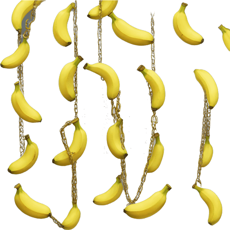 Bananas wrapped in a chain emoji