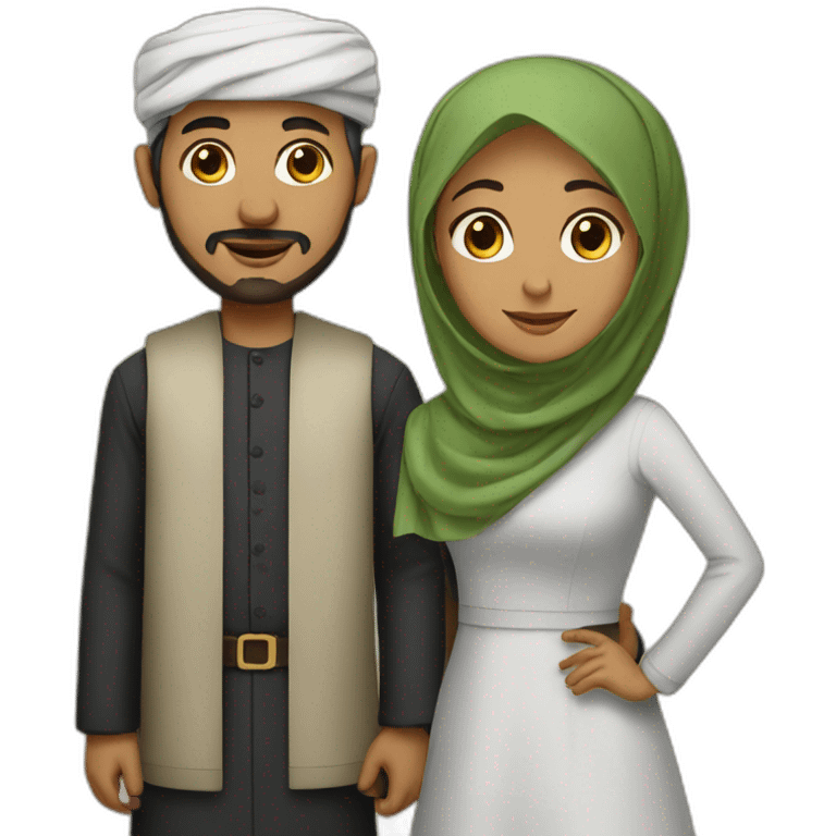 Muslim couple emoji