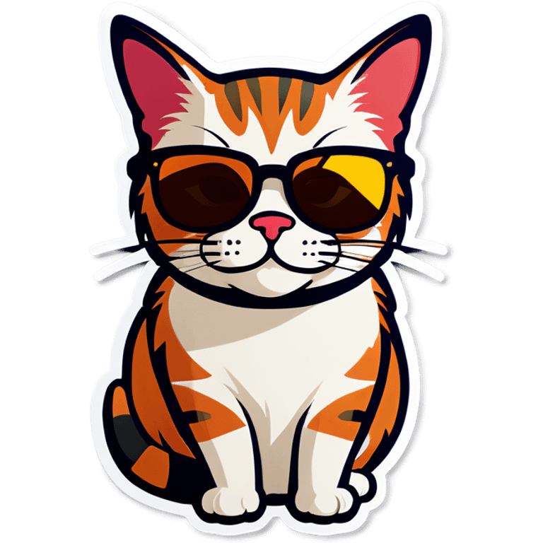 Cat with sunglasses emoji