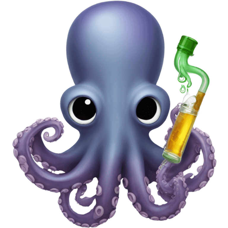 Octopus with a bong emoji