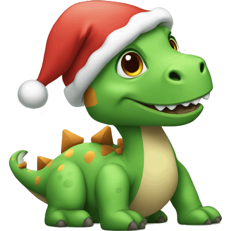 christmas dinosaur  emoji