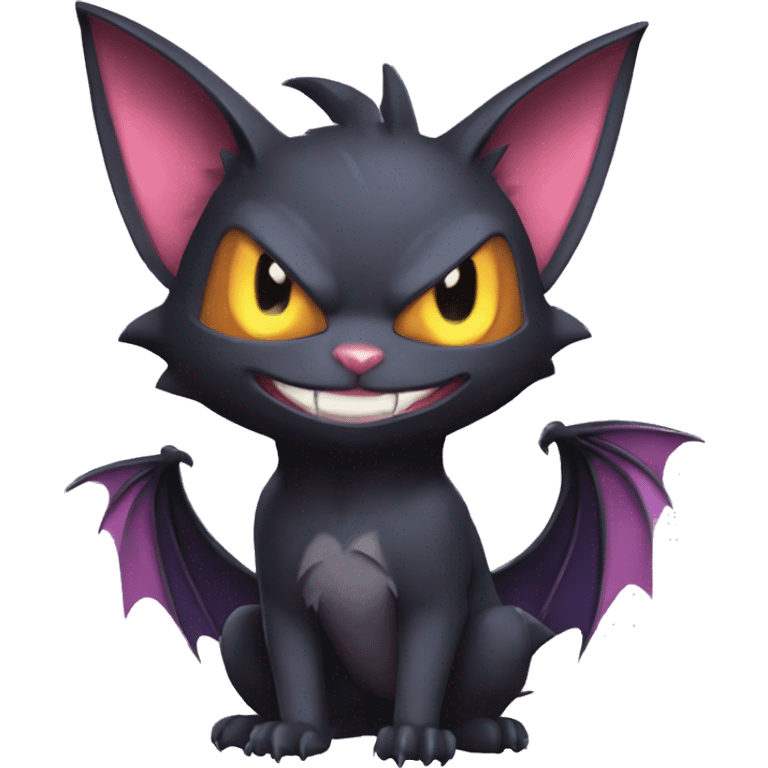 Cool Cute Edgy Bat-Cat-Noivern-Noibat-Litten-Pokémon-Fakémon-hybrid emoji