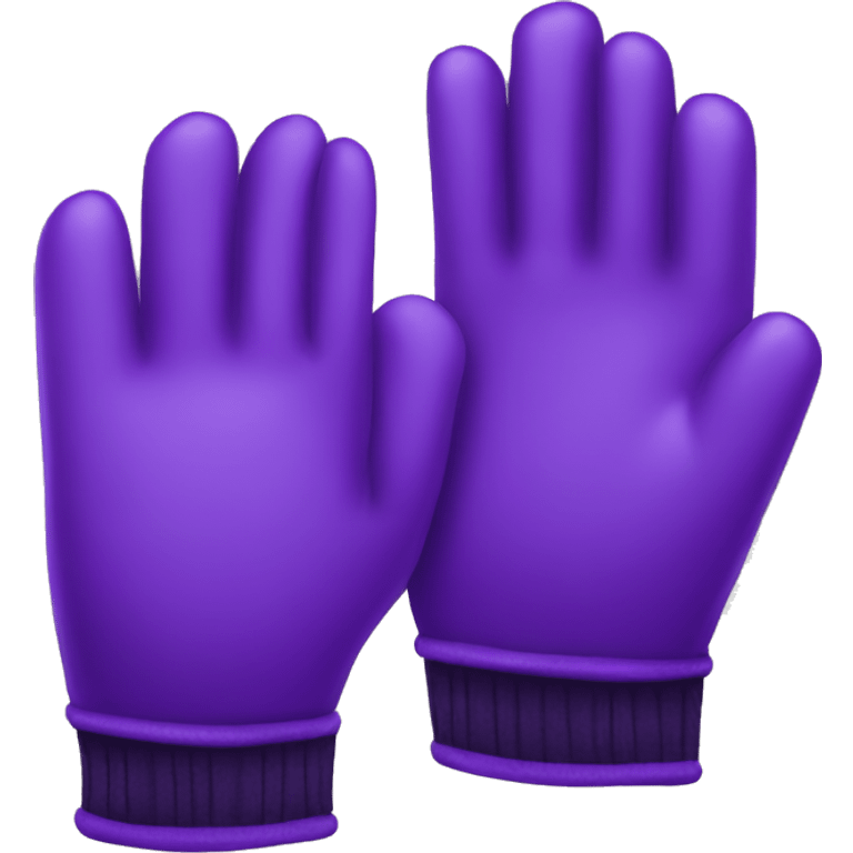 Purple glove emoji