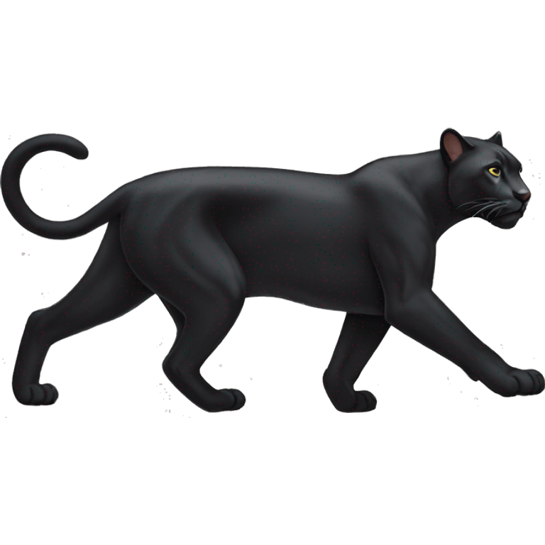 a walking panther emoji