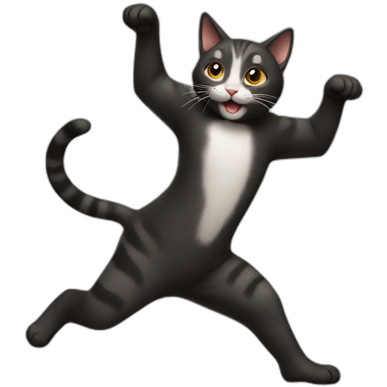 Cat dancing emoji