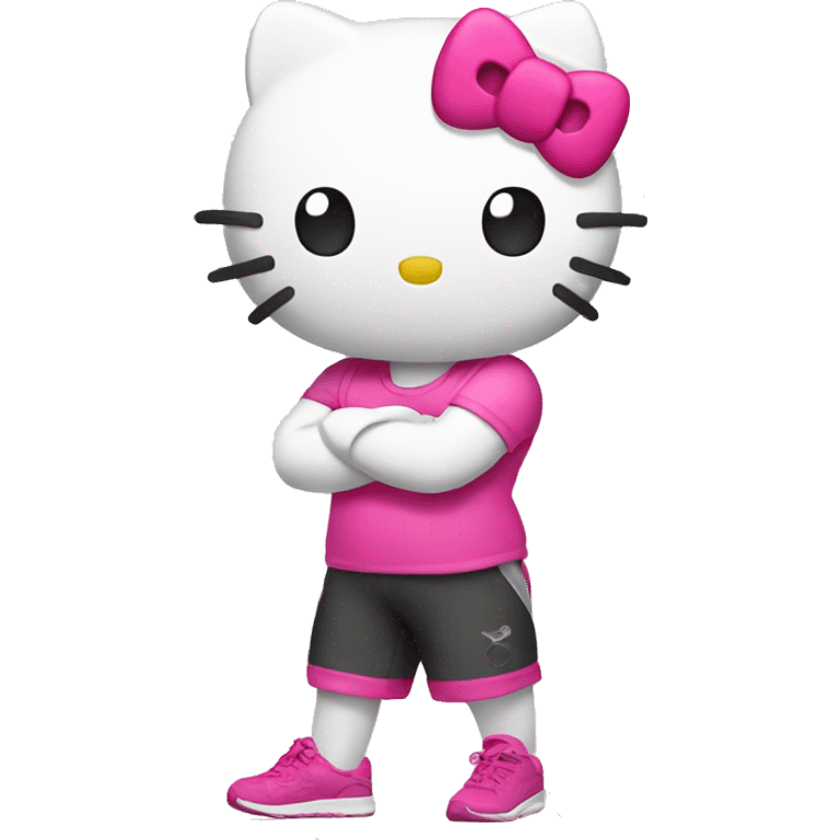 Fitness hello kitty emoji