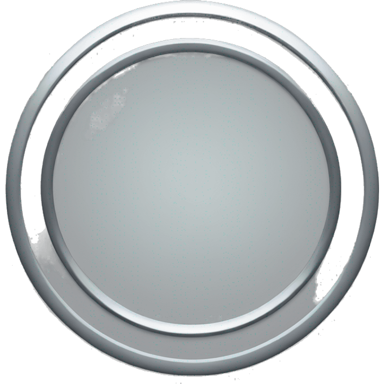 Silver Circle loop emoji