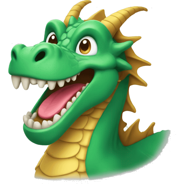 Smiling dragon emoji