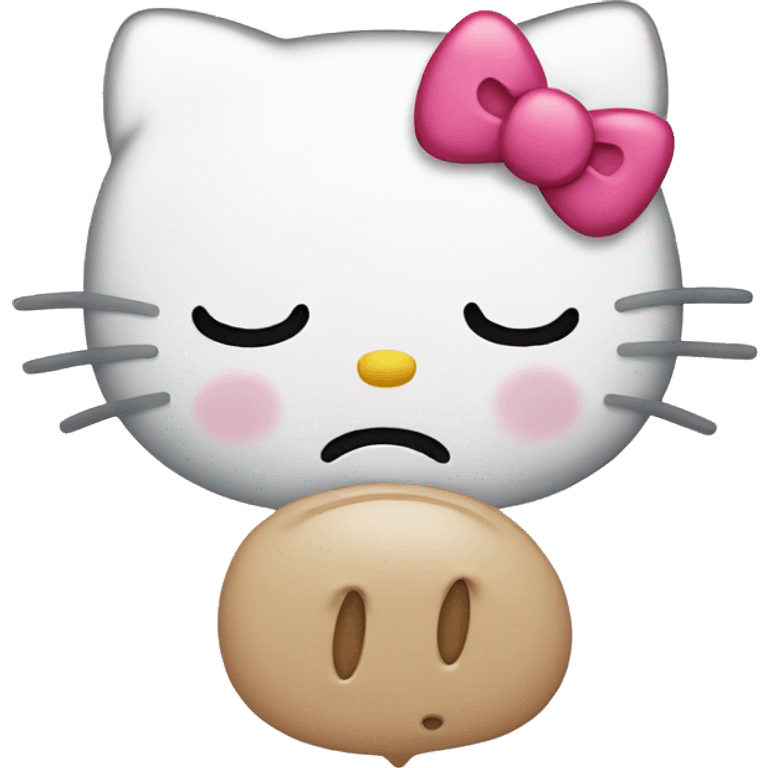 Hello kitty crying emoji