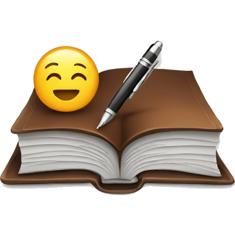 book and pen emoji