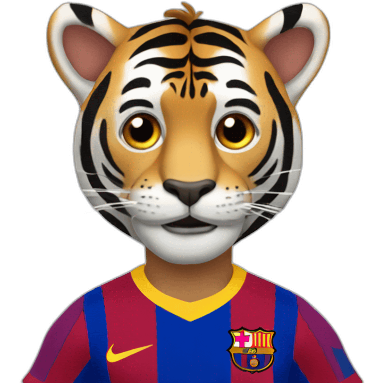 Tigre à côté de messi emoji