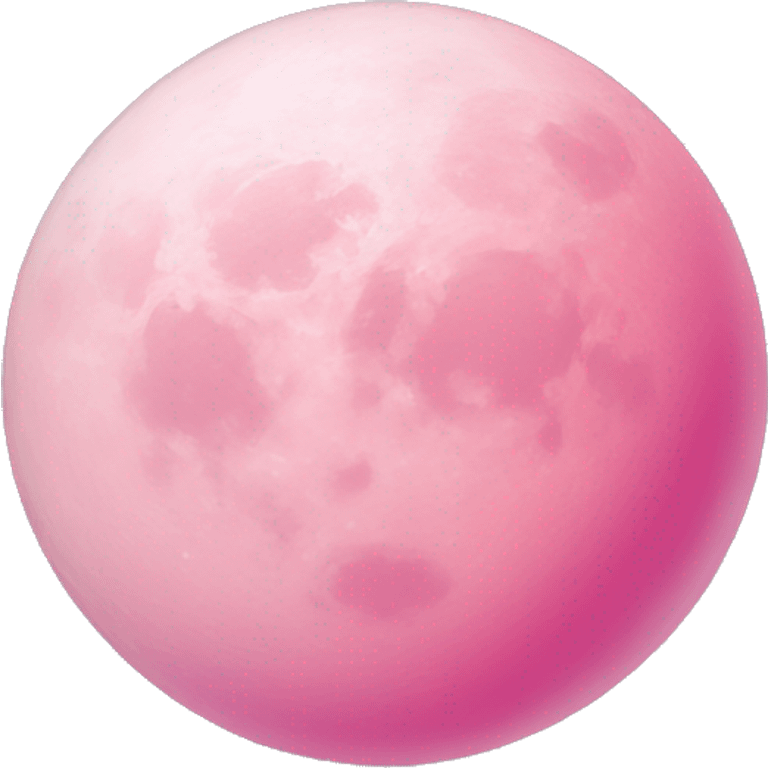 Pink moon with two dots emoji