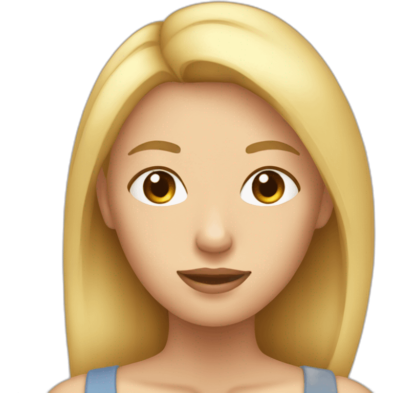 Femme petite et blonde emoji