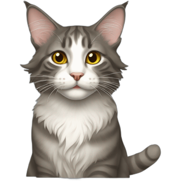 maine coone cat emoji