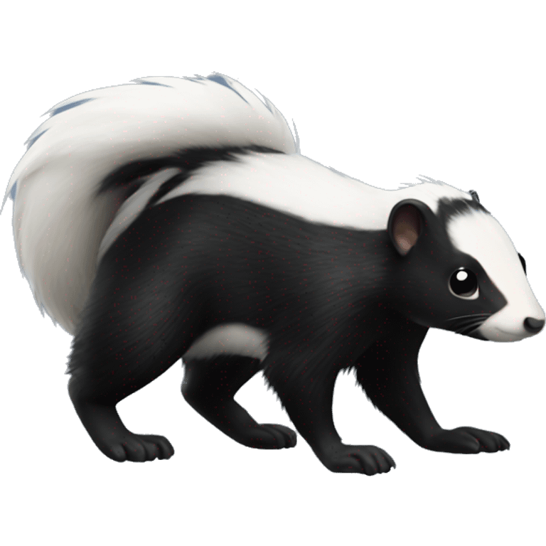 realistic skunk full body emoji