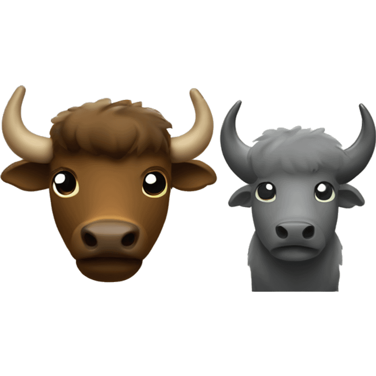 buffalo and a lightning storm emoji