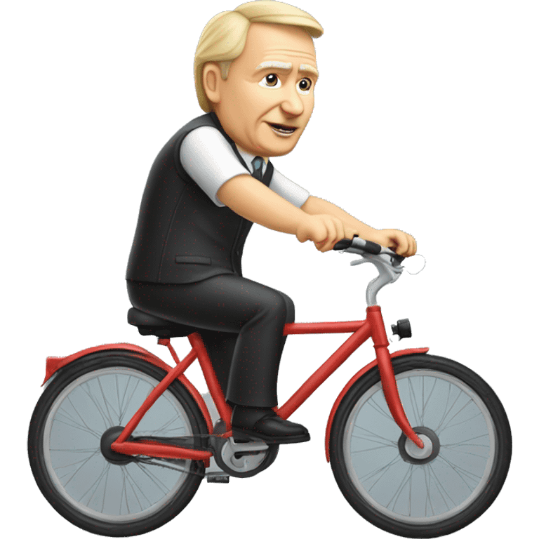 LE PRESIDENT POUTINE SUR UN VELO emoji