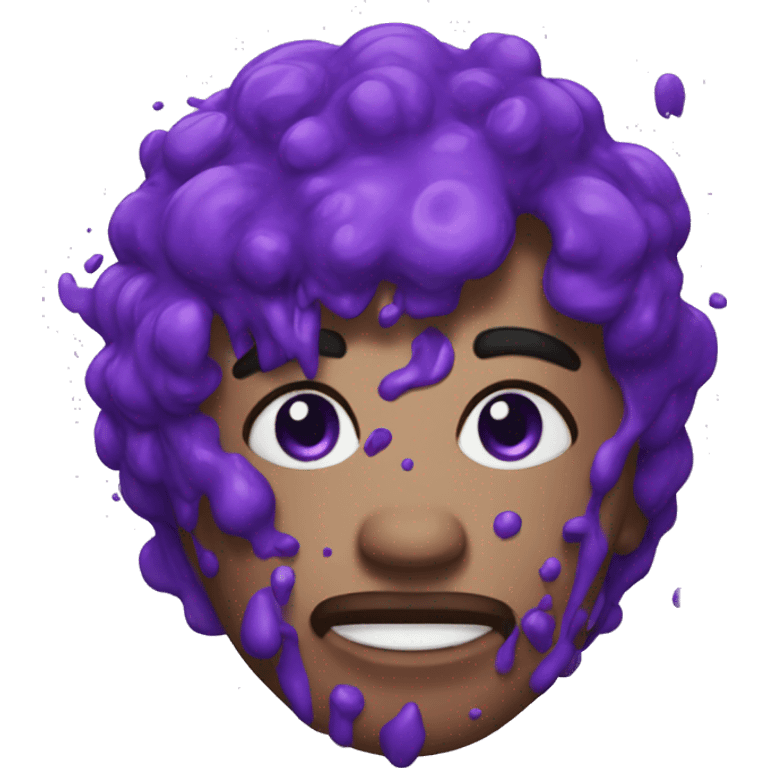 Purple splatter emoji