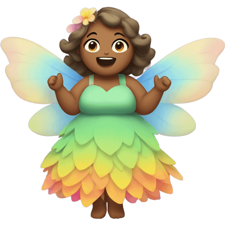 Fat fairy emoji