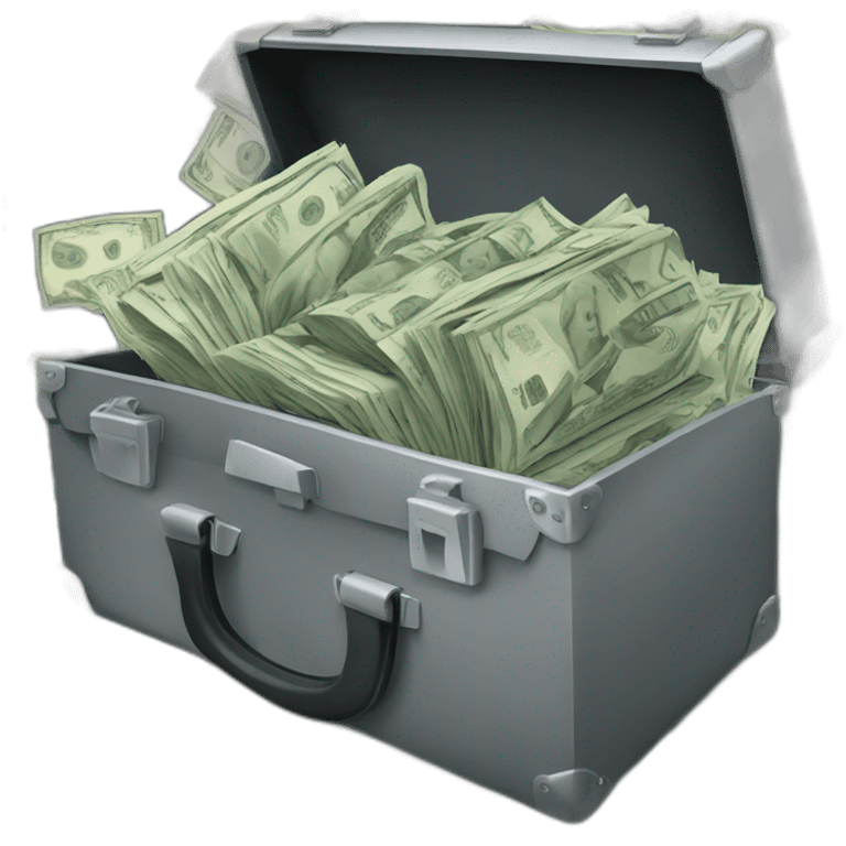 briefcase overflow money emoji