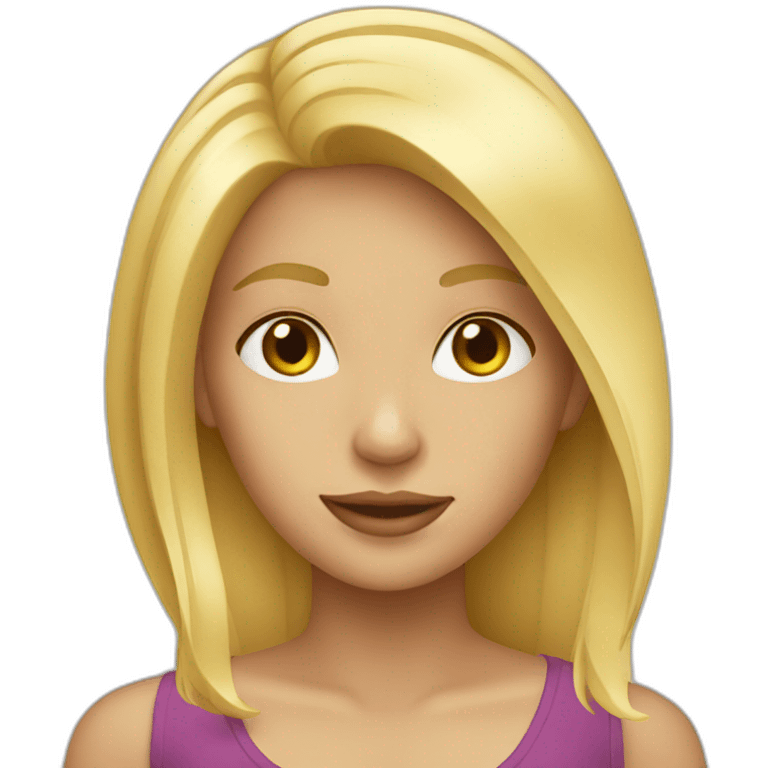 blonde girl emoji