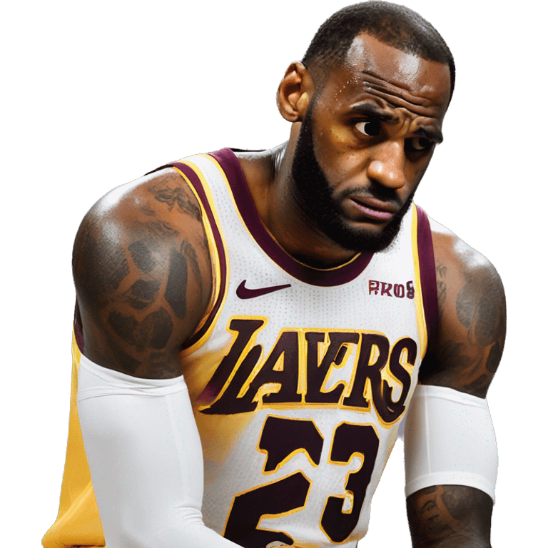 LeBron James sad emoji