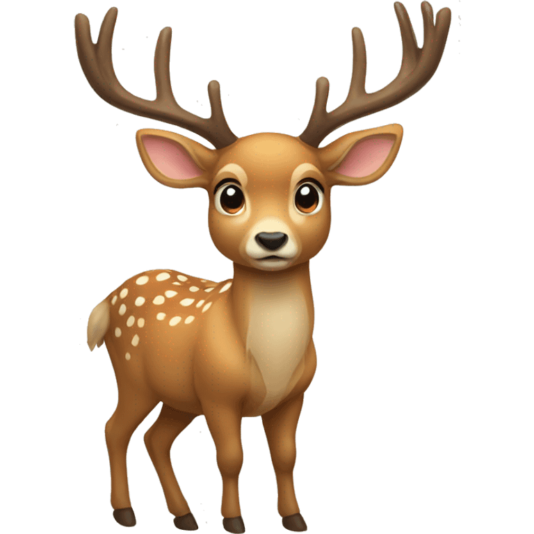 Deer with bow emoji