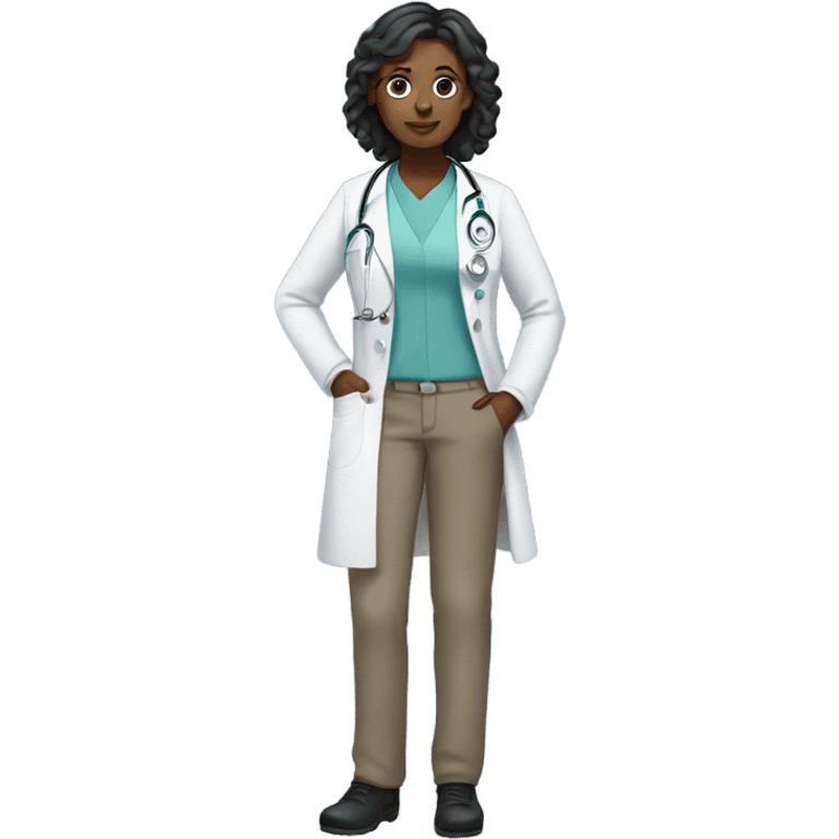 feminin doctor full body emoji