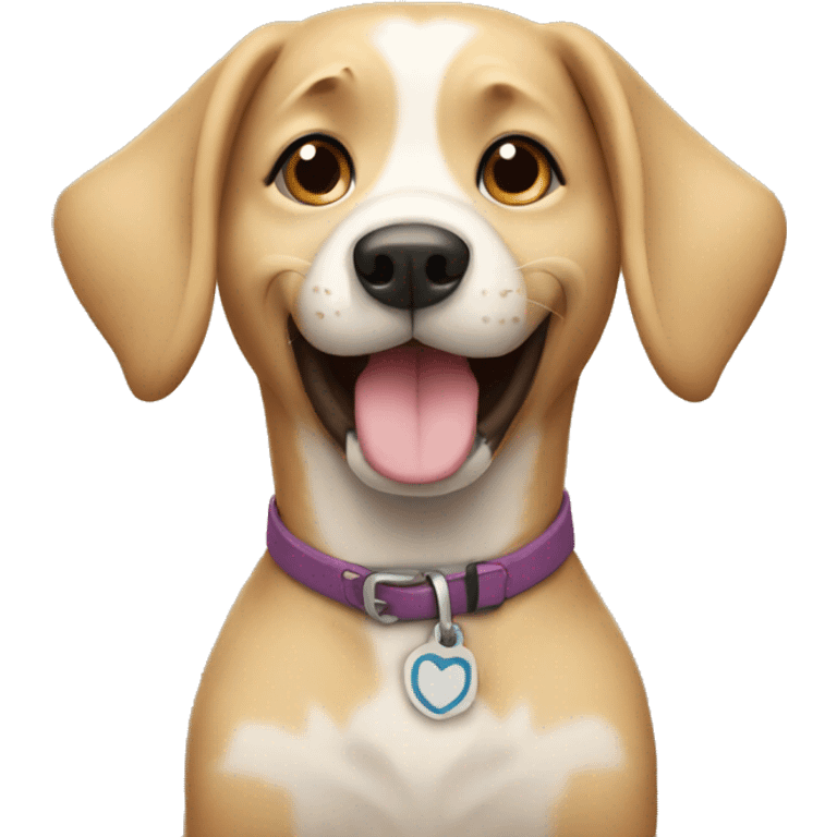 Dog saying thanks emoji