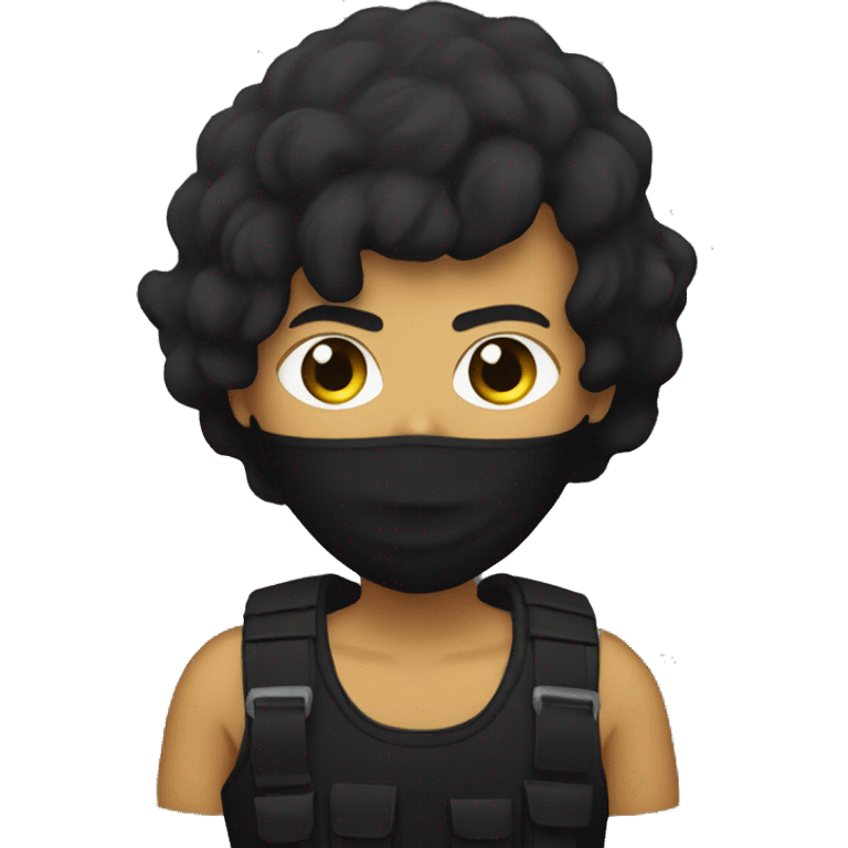 BLACK BLOC Anarchist emoji