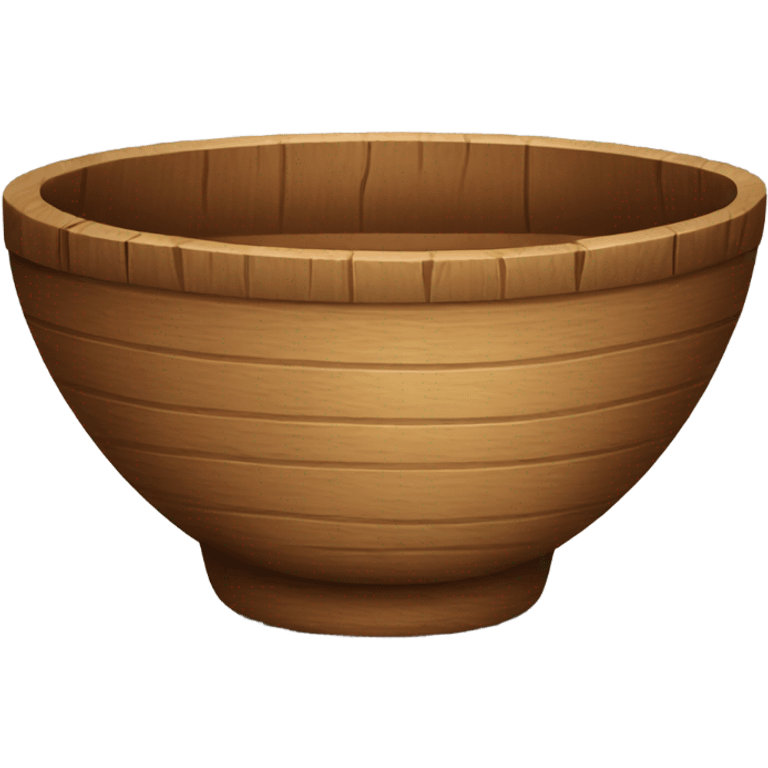 Wood bowl  emoji