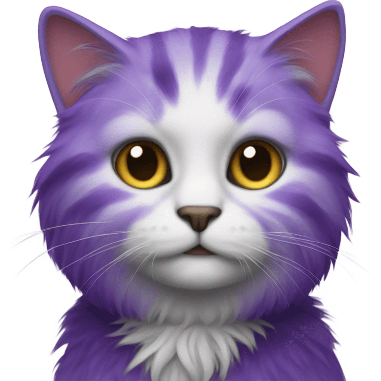 Purple cat  emoji