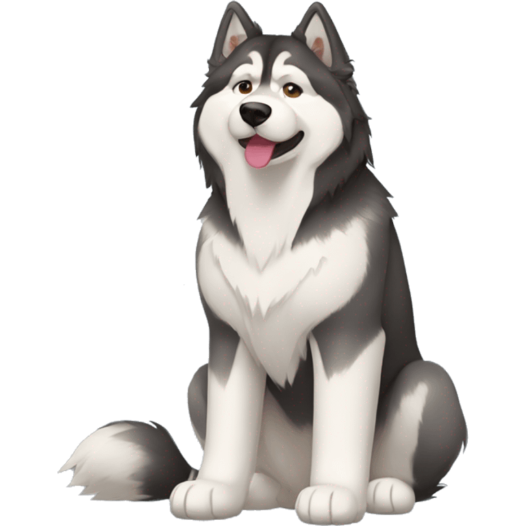 Alaskan Malamute fullbody emoji