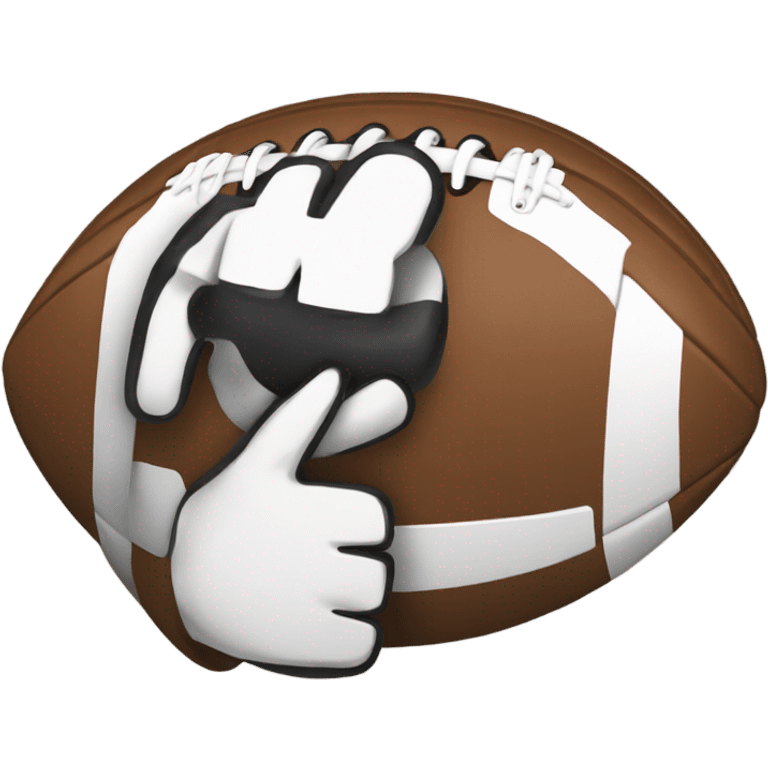 football with thumbs up  emoji