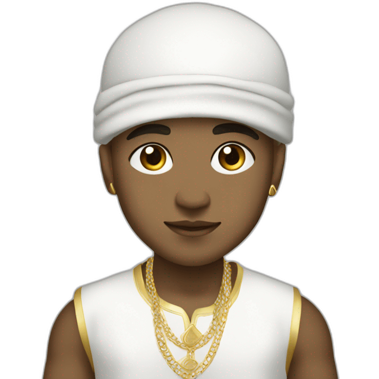 cute and luxury and hip hop white morrocan boy  emoji