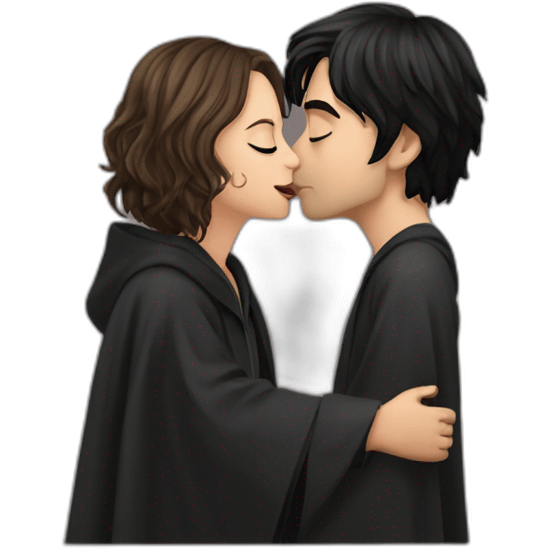 Harry potter kissing hermion emoji