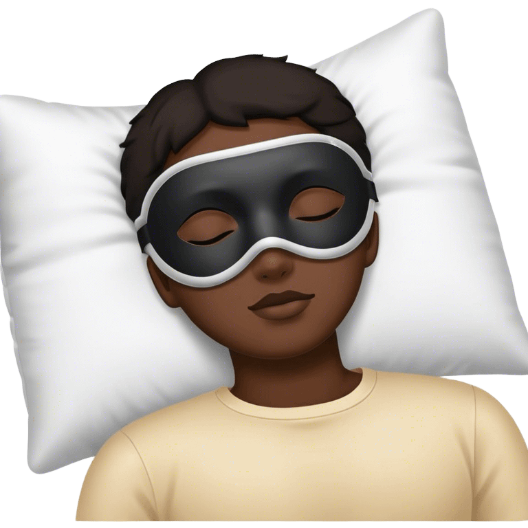 sleeping eye mask emoji